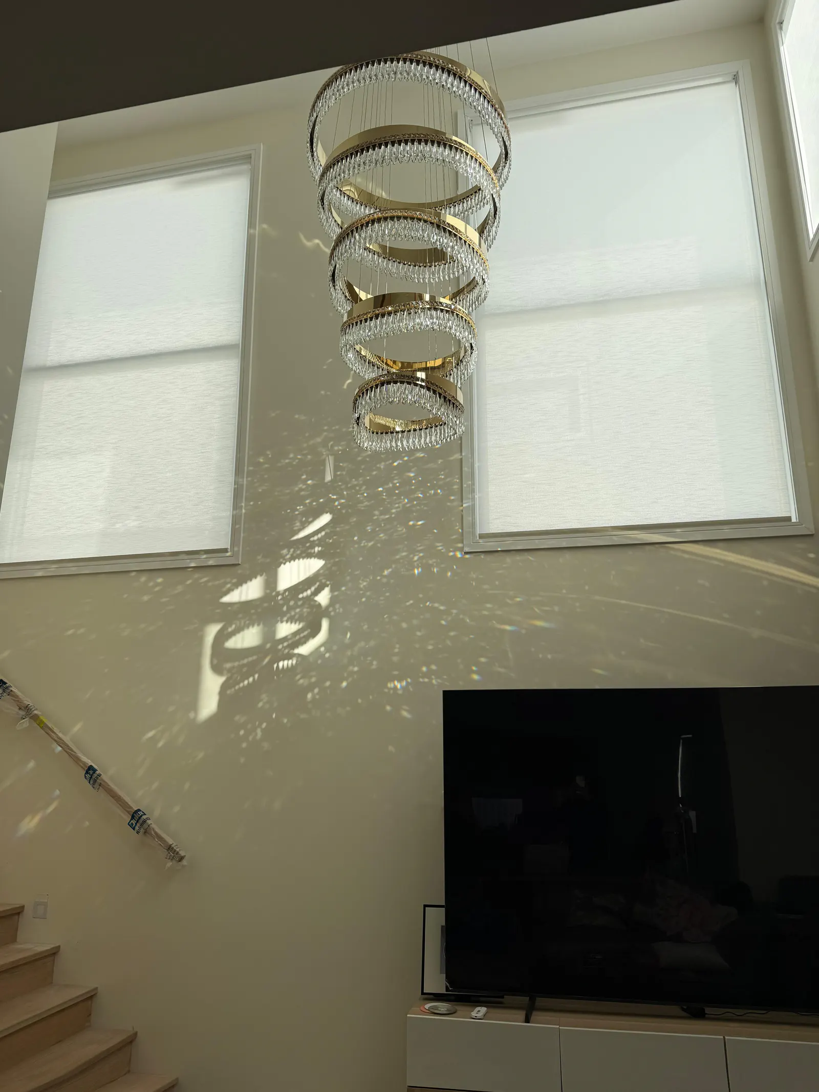 Contemporary Blinds window furnishing installation